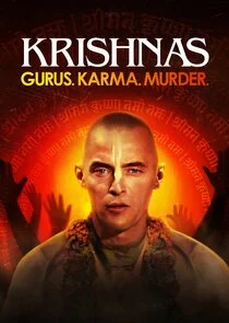 Plakat Krishnas: Gurus. Karma. Murder.