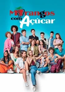 Plakat Morangos com AÄ‚Â§Ä‚Ĺźcar
