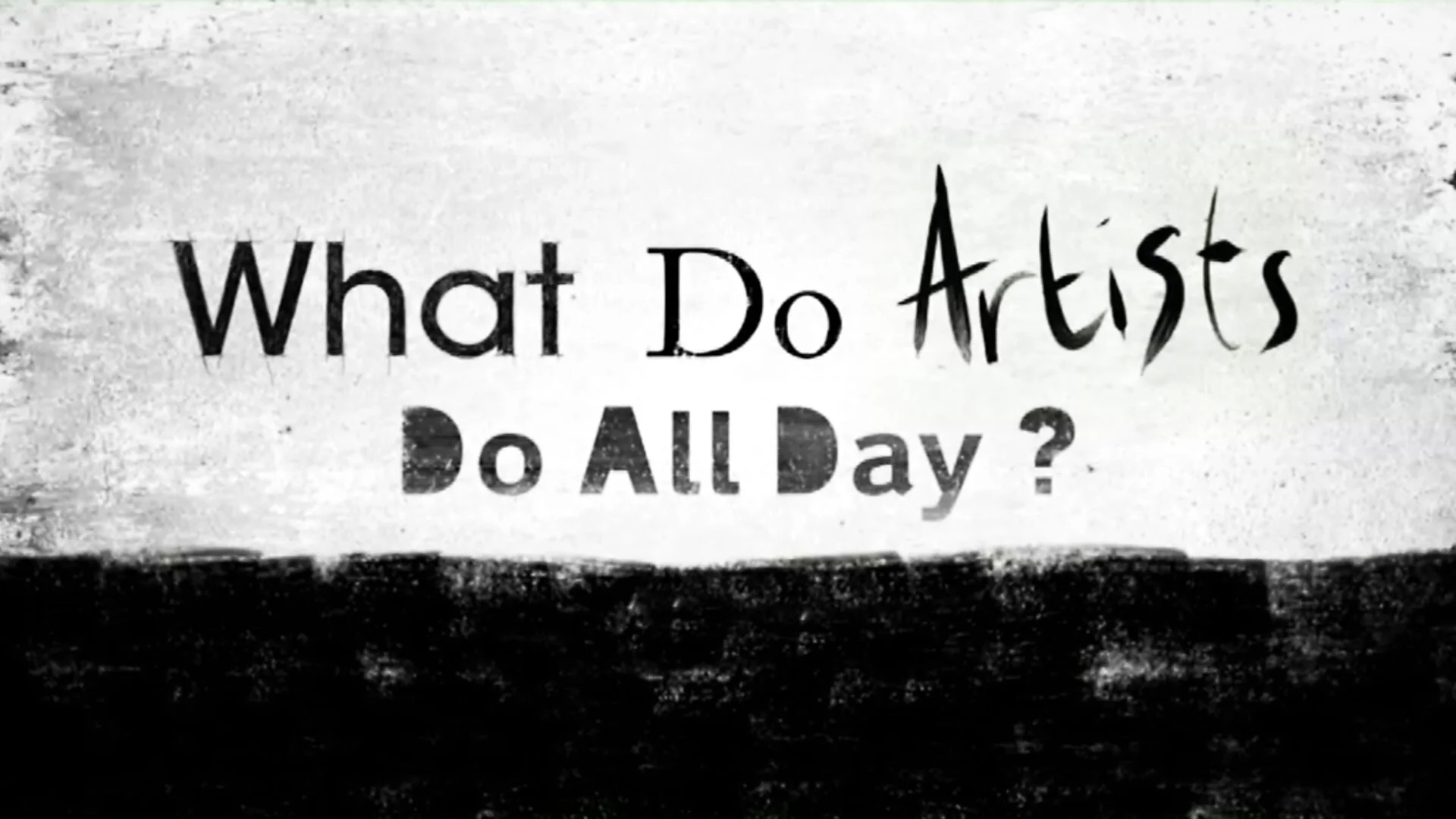 What Do Artists Do All Day?