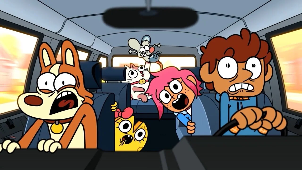 Boy Girl Dog Cat Mouse Cheese