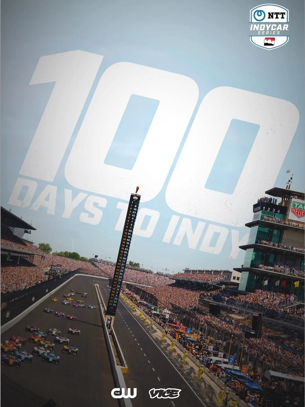 Plakat 100 Days to Indy