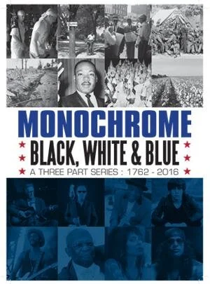 Plakat Monochrome: Black, White and Blue