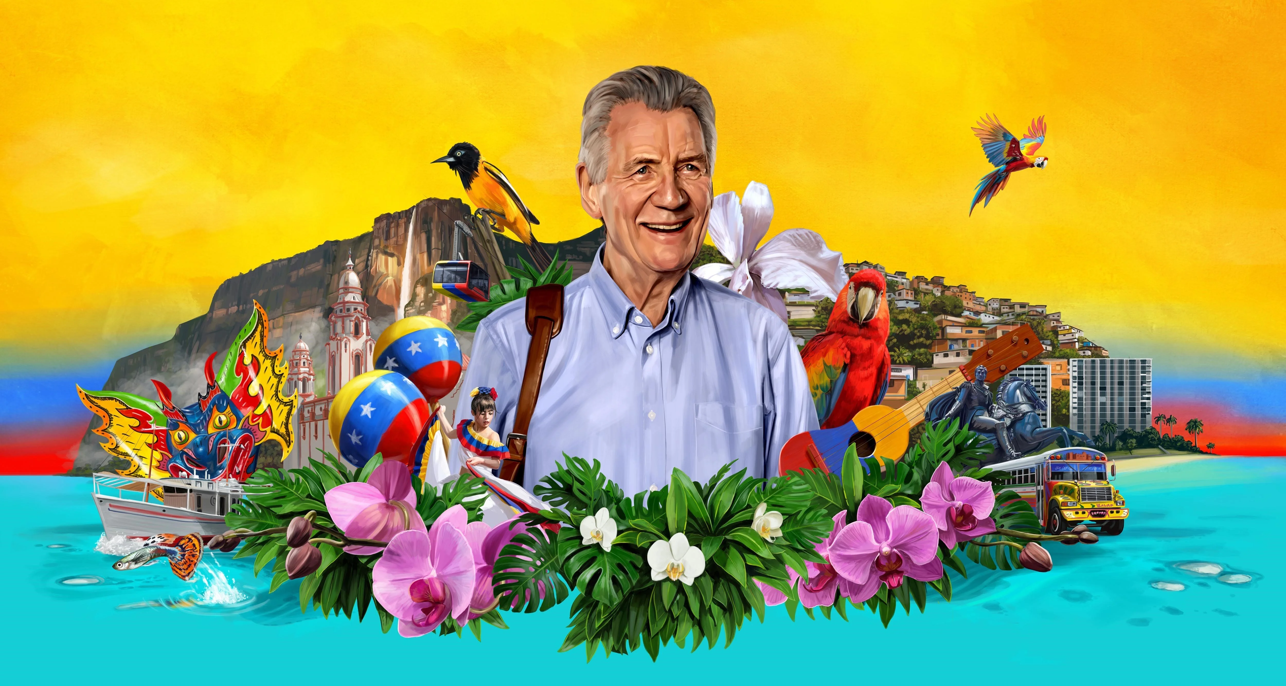 Michael Palin in Venezuela